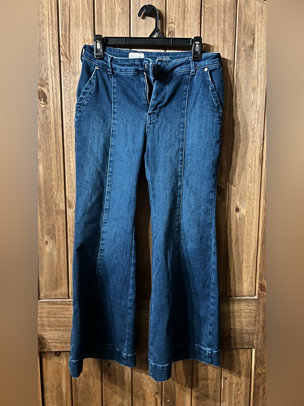 Anthropologie Pilcro Indigo Wide-Leg Flare Jeans
